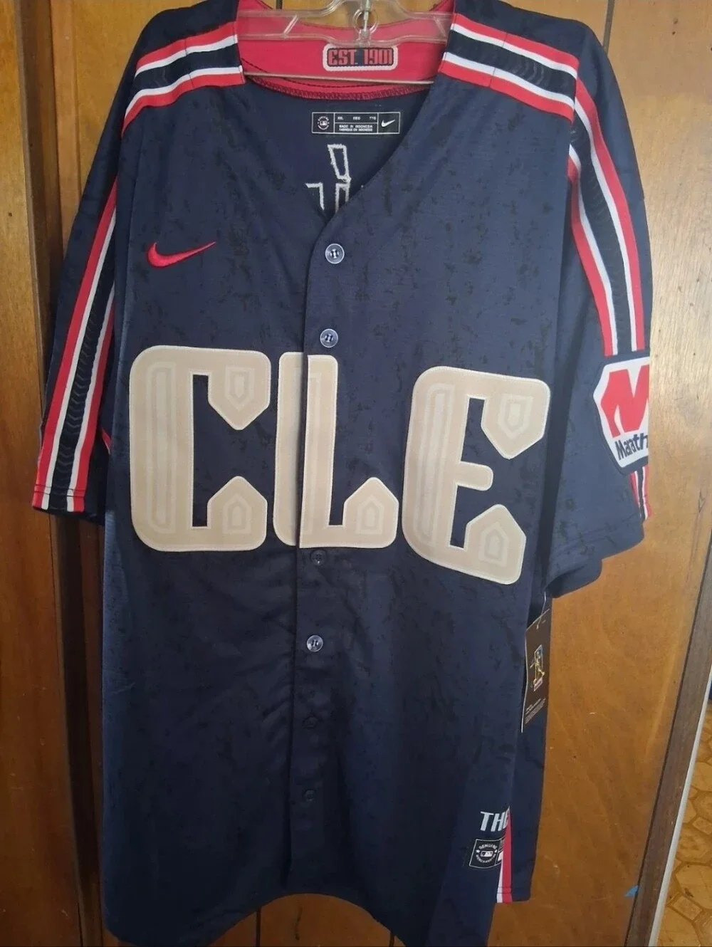 Mystery Sports Card With Jose Ramirez Cleveland Guardians XXL Jersey